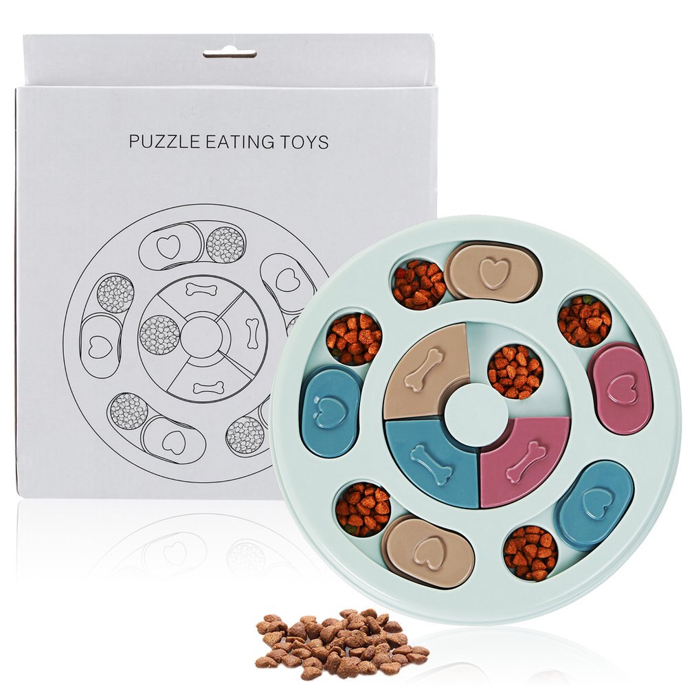 Dog Puzzle Slow Feeder Toy Brain Games Feeder With Non-Slip Dog Interactive Toy Puppy Treat Dispenser Puzzle