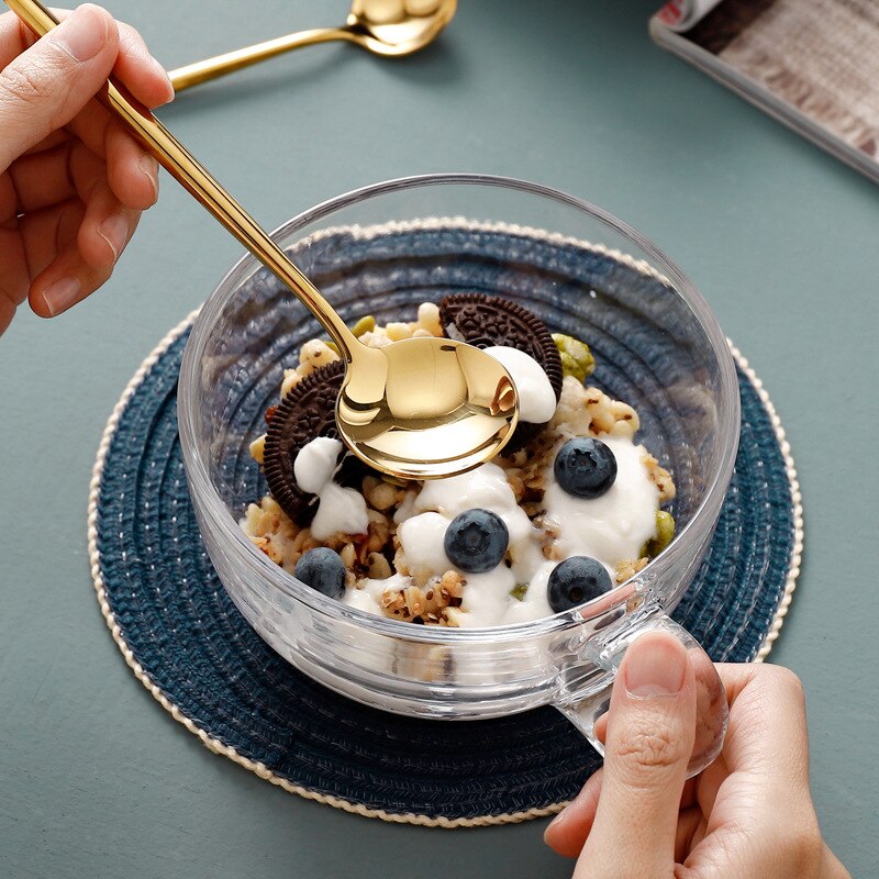 Golden Glossy Fork Knife Dinnerware Set Coffee Spoon Dessert Fork Chopsticks Kitchen Gadget Flatware Stainless Steel Tableware