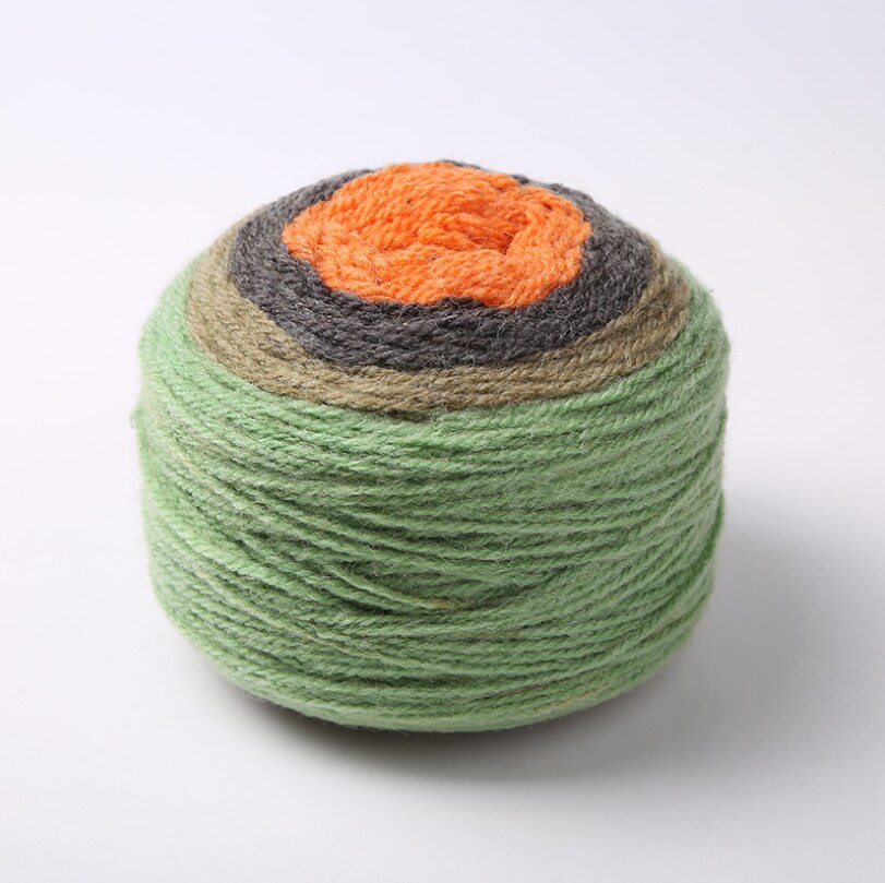 190G/Bal Veelkleurige Wol Taart Garen Gradiënt Lange Sectie-Dye Draad Trui Sjaal Breien Garen Regenboog Kleur naaien Supply: I