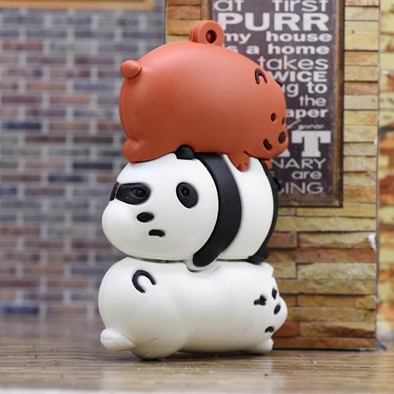 Pamięć USB Panda 64GB 128GB 256GB - Słodki Pendrive Zwierzęcy USB 2.0 Silikon