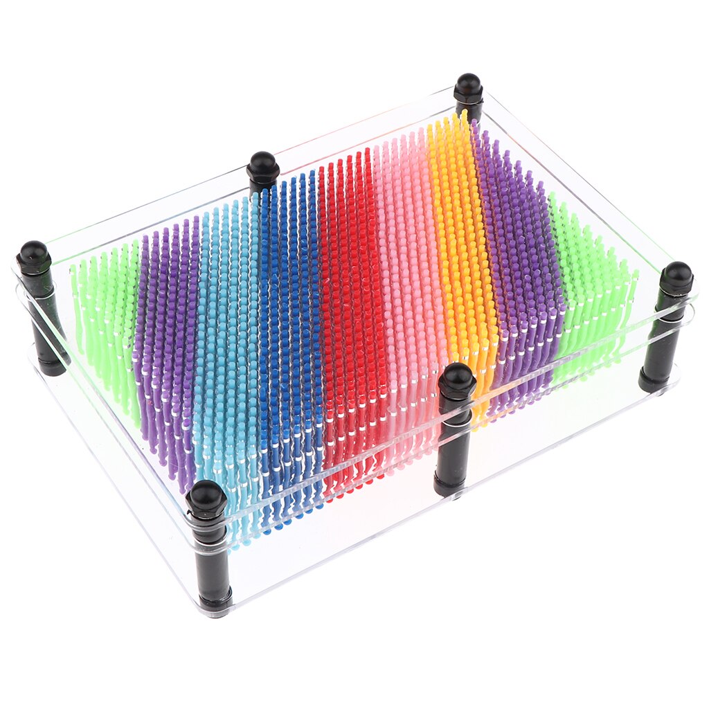 3D Pin Speelgoed, Plastic Pin Art Board Voor Kids, Inspireren Verbeelding Voor Kinderen: Transparent M