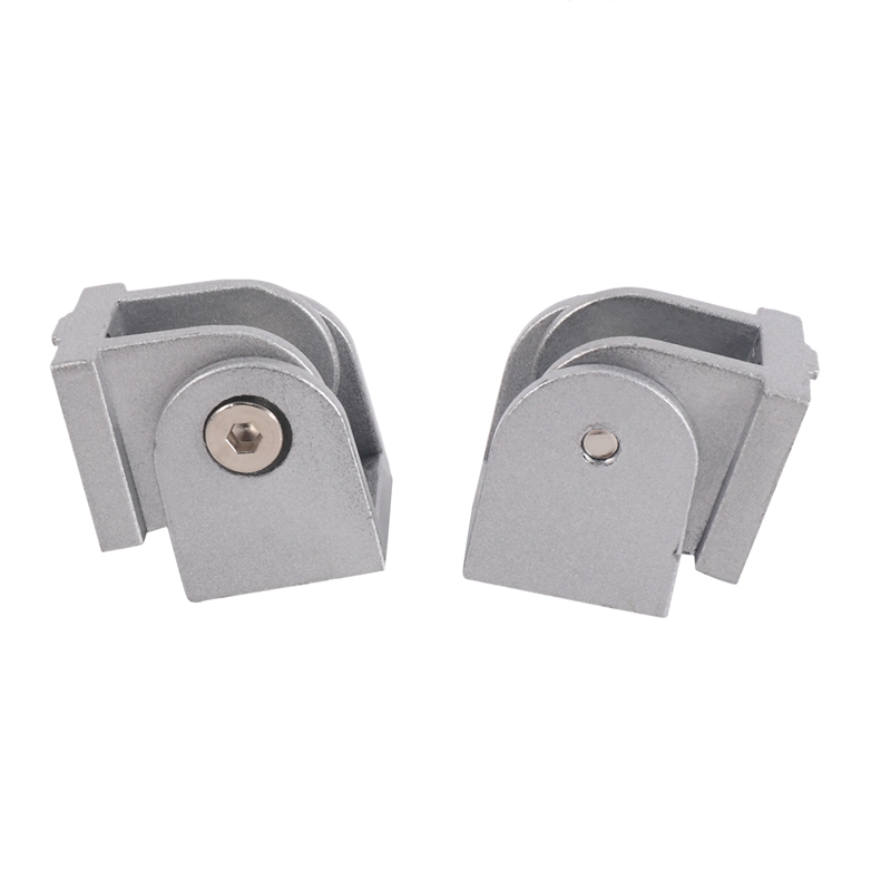 2Pcs Aluminum Alloy Pivot Joint for Aluminum Extrusion Profile Series Flexible Pivot Joint 3030 Aluminum Profile