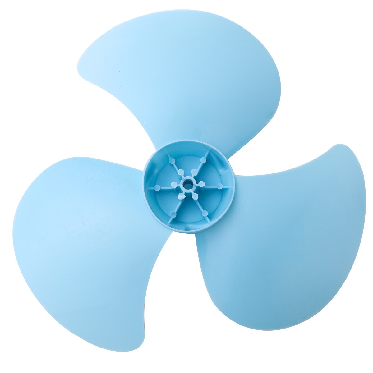 Light Blue 12 Inch Household Plastic Fan Blade Three Leaves for Standing Pedestal Fan Table Fanner General Accessories Fan Parts