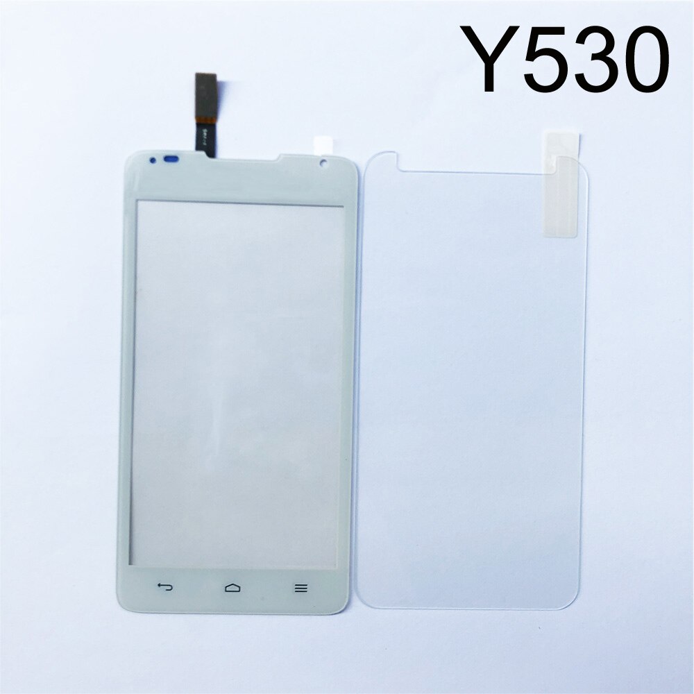 Touch Glass For Huawei Ascend Y530 Y540 Y541 Y560 Y625 Touch Screen Digitizer Pane Panel Replacement Free Tempered glass Film: Y530 White