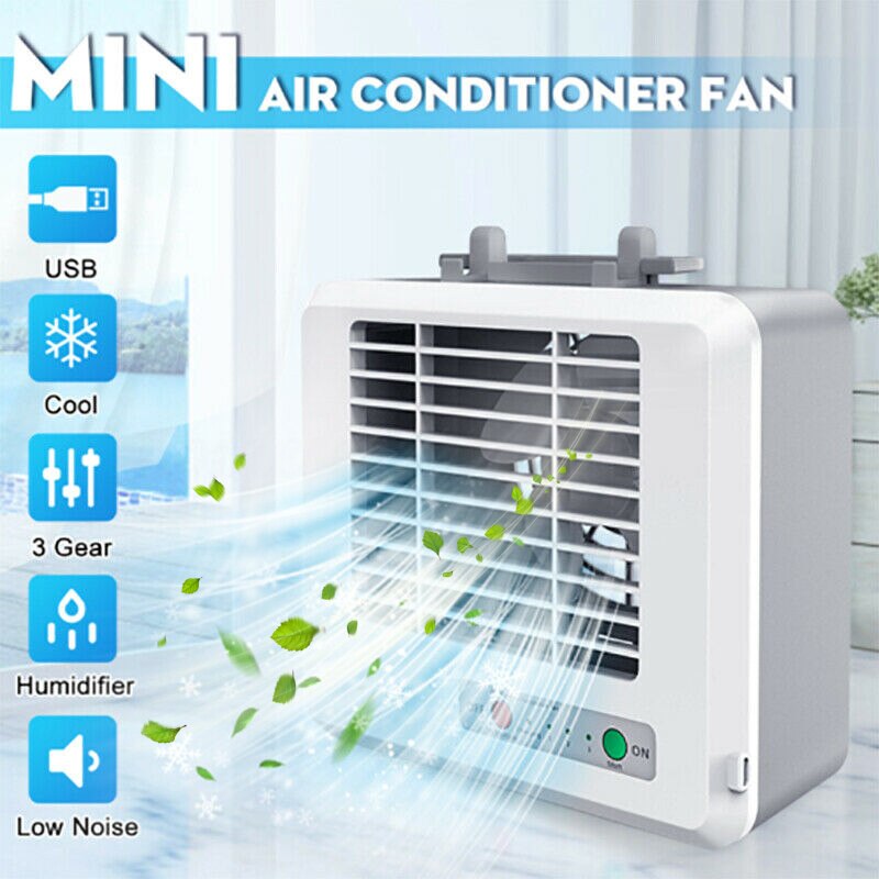 Airconditioner Luchtkoeler Mini Ventilator Draagbare Airconditioner Voor Kamer Home Air Cooling Desktop Usb Opladen Airconditioning Fan