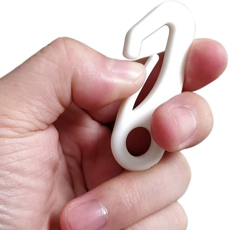 JFBL Flagpole Rope Clips String Flag Pole Hooks Kit 1/4 Inch 50 Ft Nylon Replacement Thick Wire Hang Flag Flagpoles Line