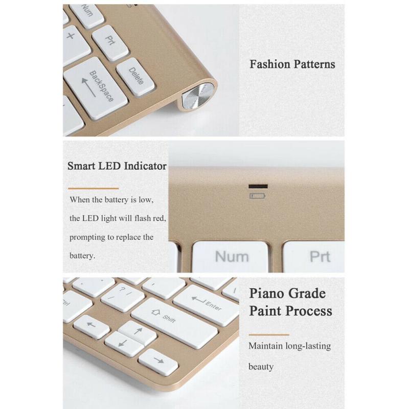 2.4G Wireless Keyboard And Mouse Set Multimedia Keyboard Mouse Combo Set For Notebook Laptop Desktop PC TV With USB Receiver