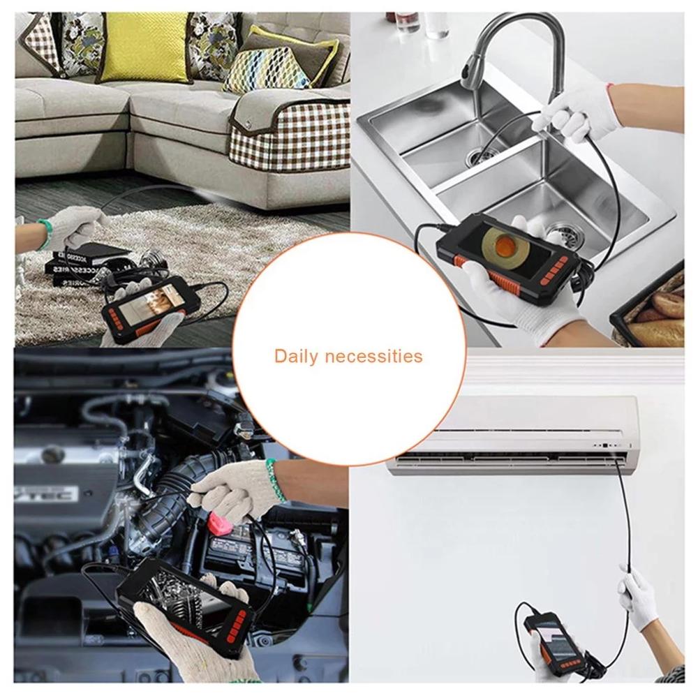 Endoscope Camera 1080P 4.3” IPS Screen 8mm USB Borescope for Pipe Drain Sewer Duct Inspection Underwater camera Waterproof