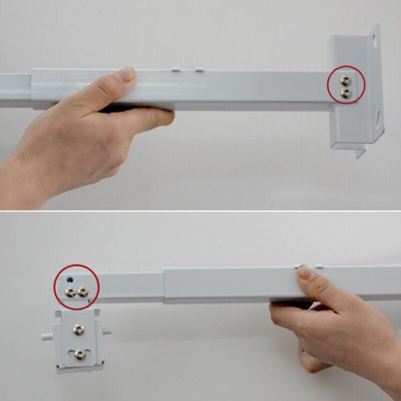 White Universal Projector Stand Telescopic Adjustable Ceiling Wall Mount