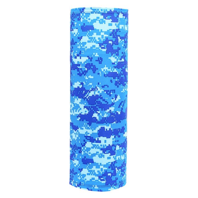Outdoor Fietsen Koude Ijs Zijde Hoofdband Voor Mannen En Vrouwen Sport Zon Proof Bib Multifunctionele Magic Hoofdband: Marineblauw