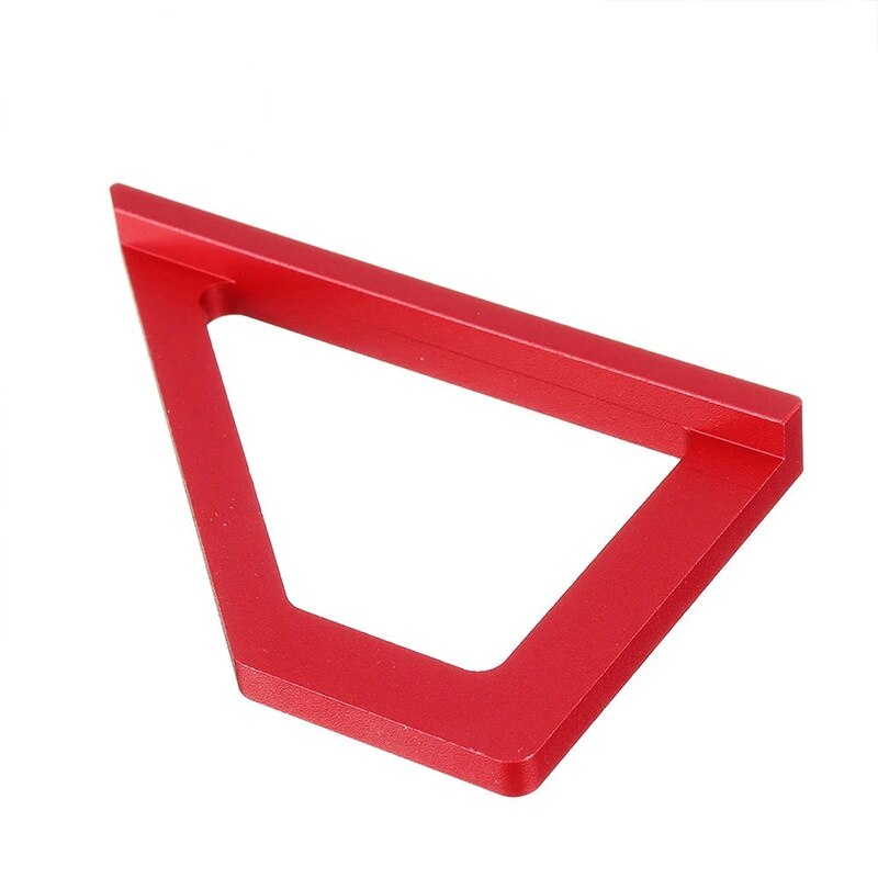 Portable Speed Square 45 / 90 Degree Woodworking Square Angle Tool Aluminum Alloy Marking Gauge Triangle Ruler Layout Tool