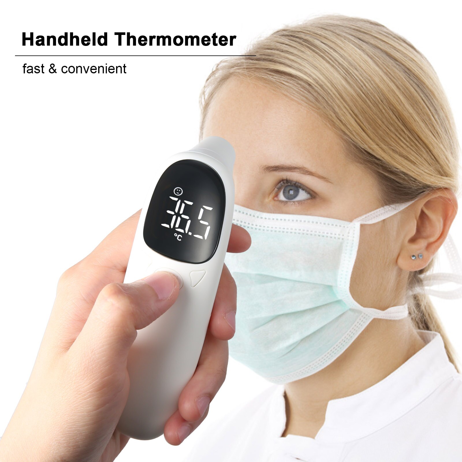 Non-Contact Thermometer Digital Infrared Forehead Thermometer Fast Accurate Reading Body &amp; Object Dual Mode LED Display