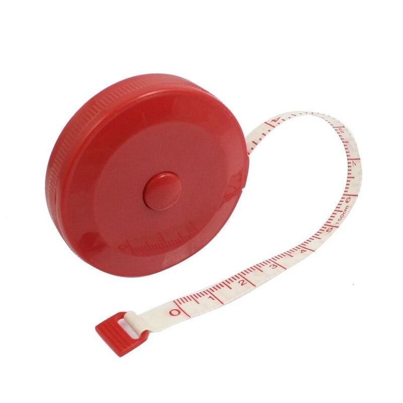 Tailor Sewing Retractable Ruler Tape Measure Red 1.5M/60"