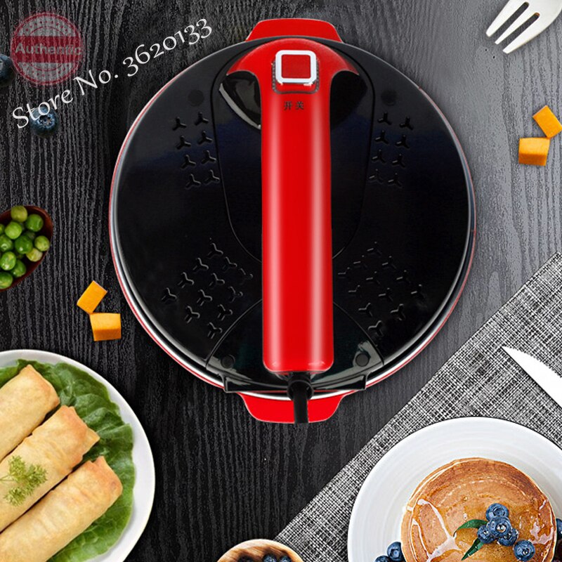 Automatisk nonstick fødevarekvalitetsmateriale crepe makers mini pandekagemaskine husholdnings elektrisk bradepande 220v 650w