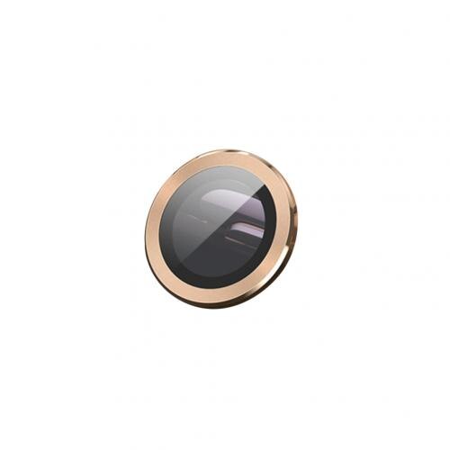 Lente in vetro temperato telefono fotocamera obiettivo posteriore anello protettivo copertura protettiva per iPhone 11 12 12 Mini Phone Lens Webcam Cover: Golden