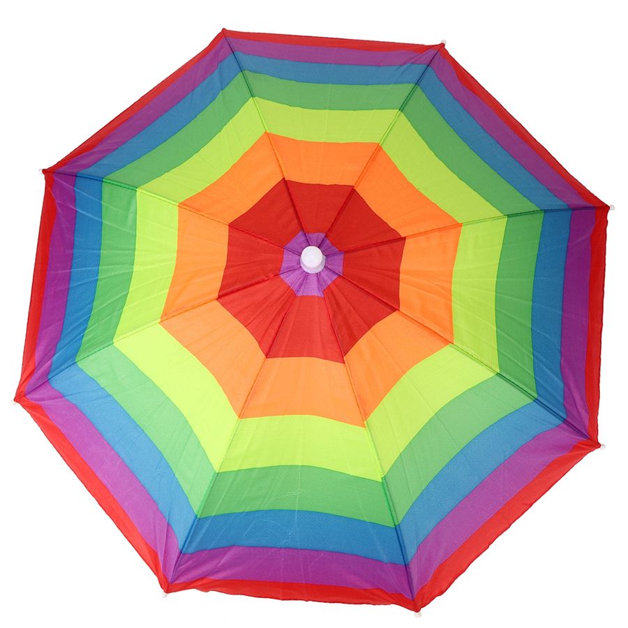 Paraplu Hoed, 76Cm Diameter, Cartoon, Leuke, Kleurrijke, Gestreepte, Paraplu Hoed, kinderen Vissen Speelgoed,