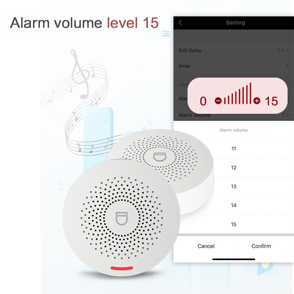 WIFI Intelligent Alarm Security System With Door Sensor Smart Life&amp;Tuya App Control Compatible With Alexa &amp; Google Assistant