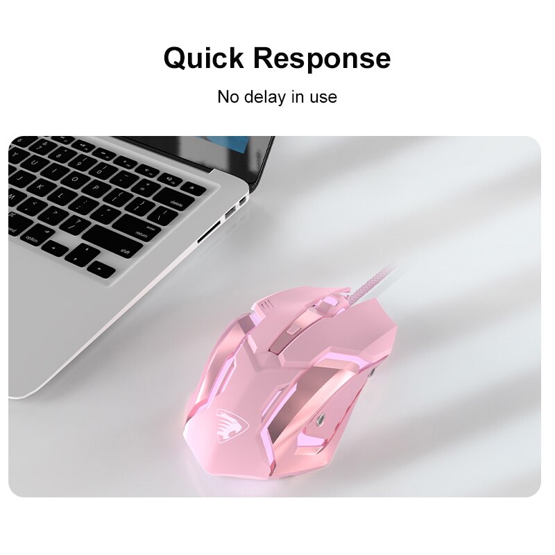Drut pod mysz do gier cichy mysz ergonomiczna 4 klawisze podświetlany Mini magiczna mysz dla Laptop komputer dla graczy cicha mysz prezent dla dziewczyny