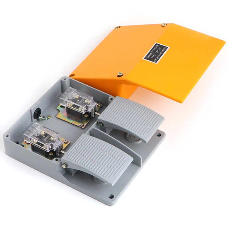 YDT1-15 Foot Switch Pedal Foot Control Switch 380V 10A Double Pedal Use for Bending Machine Punch