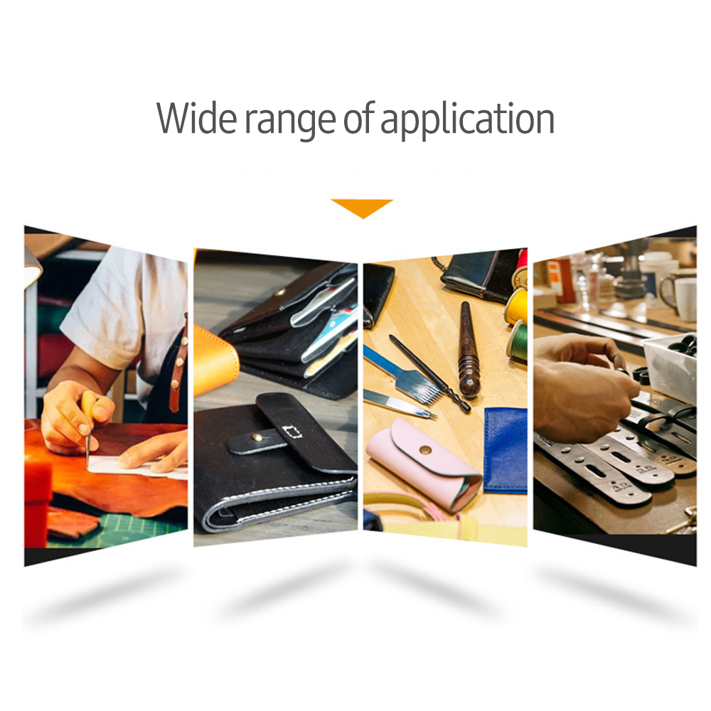 Leather Strap Cutter Hand Cutting Leather Tool Leather Strip Belt Cutter with Gauge Aluminium Handle for DIY Leathercraft