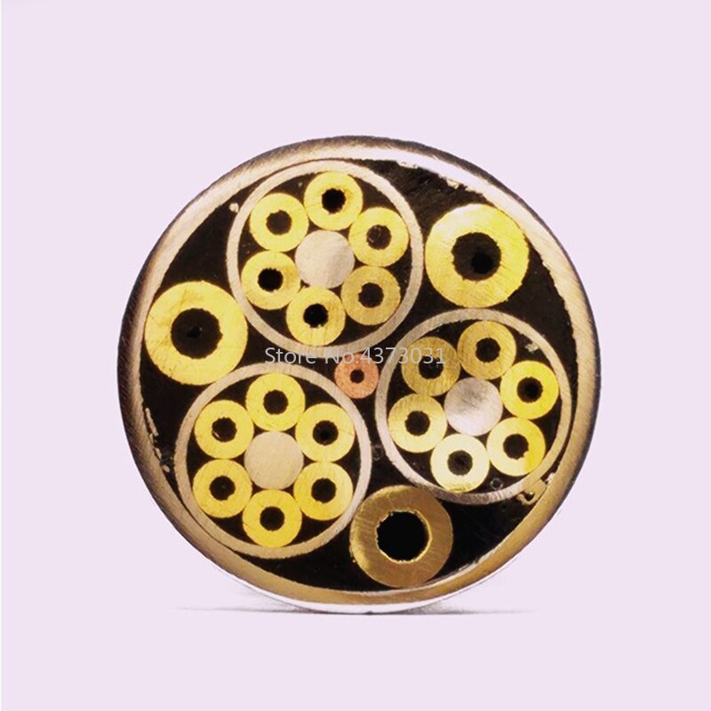 Rebites com pino de mosaico para faca, 11 tipos de design, 10mm, diy, alça de parafuso, decoração requintada, alça de faca, ferramenta, rebites, comprimento 9cm: Design 1007