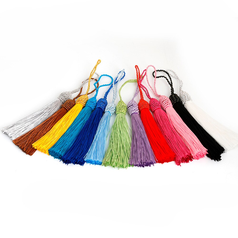 10 stuks 15cm zijden kwastjes franje sleutel kwastje naai bang kwastjes rand voor zijden kwastjes diy versiering gordijn accessoires onderdelen