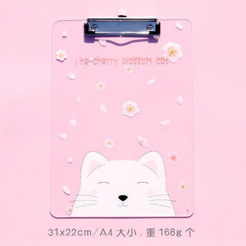 Rowboe søt skrivesaker kawaii mappe  a4 tavle mappe kontorrekvisita pad skrivesaker akryl skrivetavle kawaii rekvisita