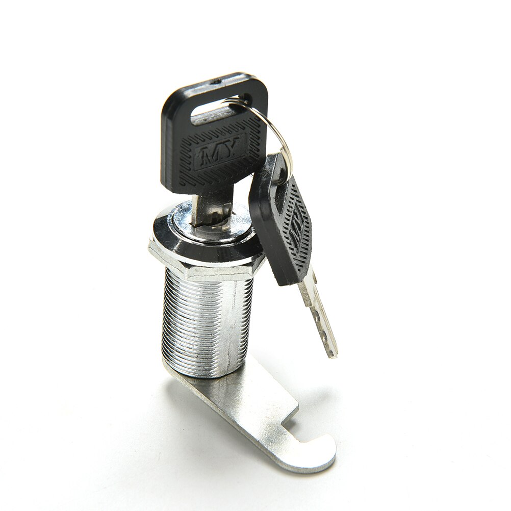 Samme nøgle 16/20/25/30mm skuffelåse med 2 nøgler lås møbler hardware dørkabinetlås til kontorbord brevboks kamlåse: 30mm