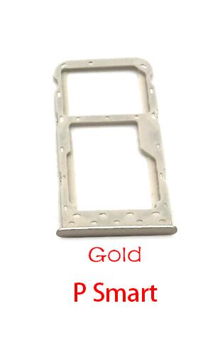 5 Stks/partij Micro Nano Sim Card Holder Tray Slot Houder Adapter Socket Voor Huawei Y7 Y6 Pro P Smart: P Smart Gold