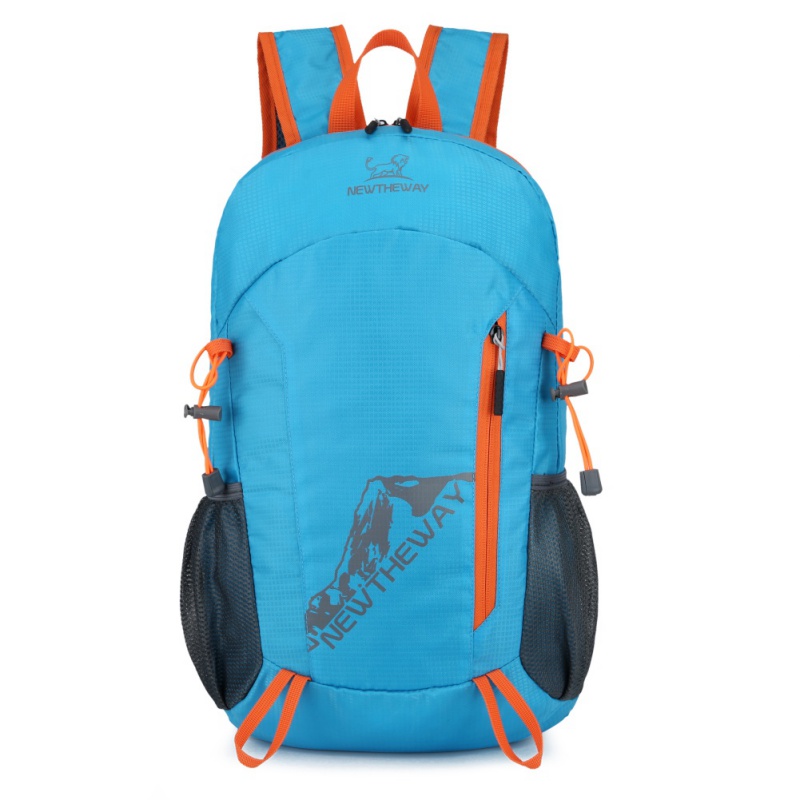 30L Men Hiking Climbing Backpack Outdoor Travel Mountain Camping Backpack Women Sports Bag: Blue