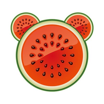 Multi-Purpose Hooks Power Cord Plug Bracket Wall Mounted Cartoon Animals Adhesive Strength Shelf Hook Socket Storage Rack Holder: watermelon