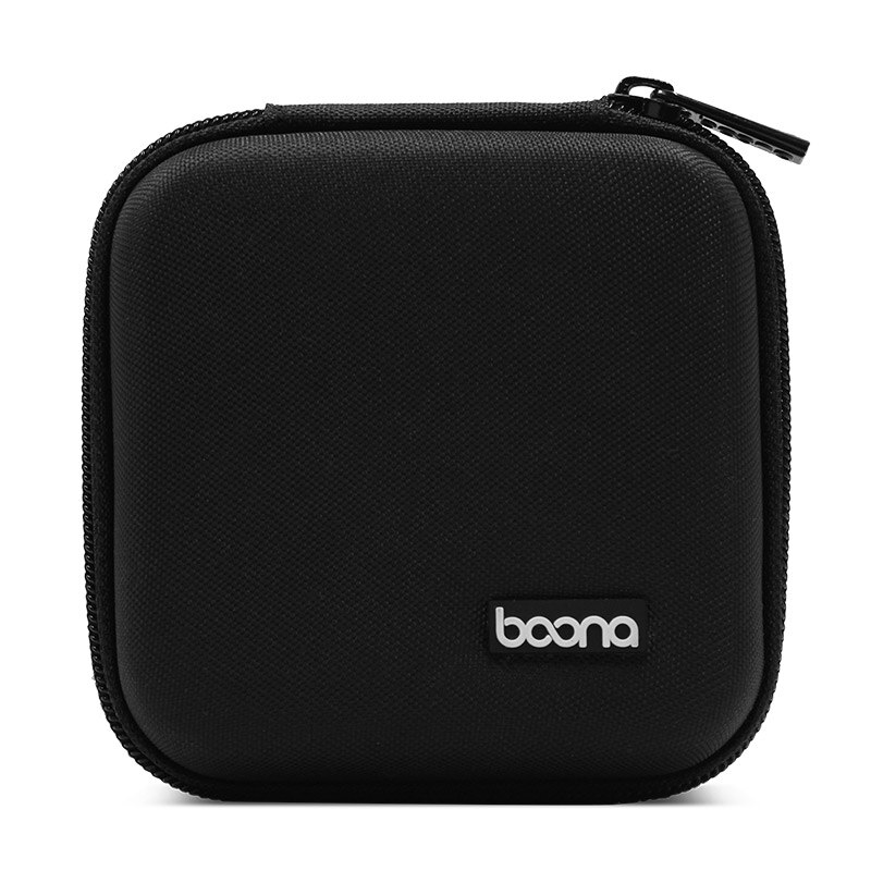 Boona EVA Hard Laptop Accessories Power Supply Case Electronic Gadgets Bag for Apple Travel Bag iPhone Accessories,: F017-Black