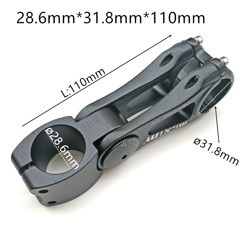 MTB Droga wspornik rowerowy pion regulowany mostek kierownicy roweru fiting macierzystych 28.6 widelec rozszerzenie macierzystych 31.8*110mm 90mm wioślarz miejski część: 28.6-110mm