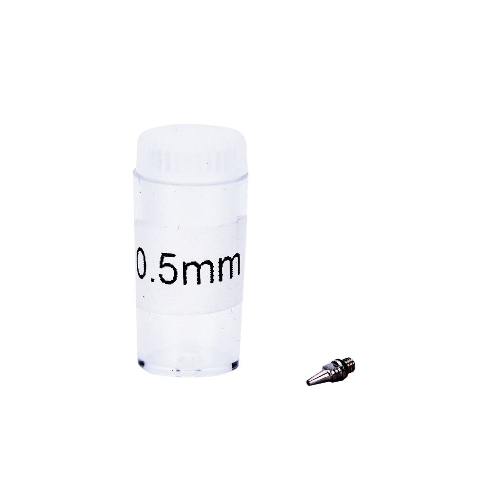 13cm 0.2/0.3/0.5mm airbrush maskin del nyttig maling airbrush kropp børstearbeid tilbehør deler spray nål munnstykke: 0 punkt 5 t