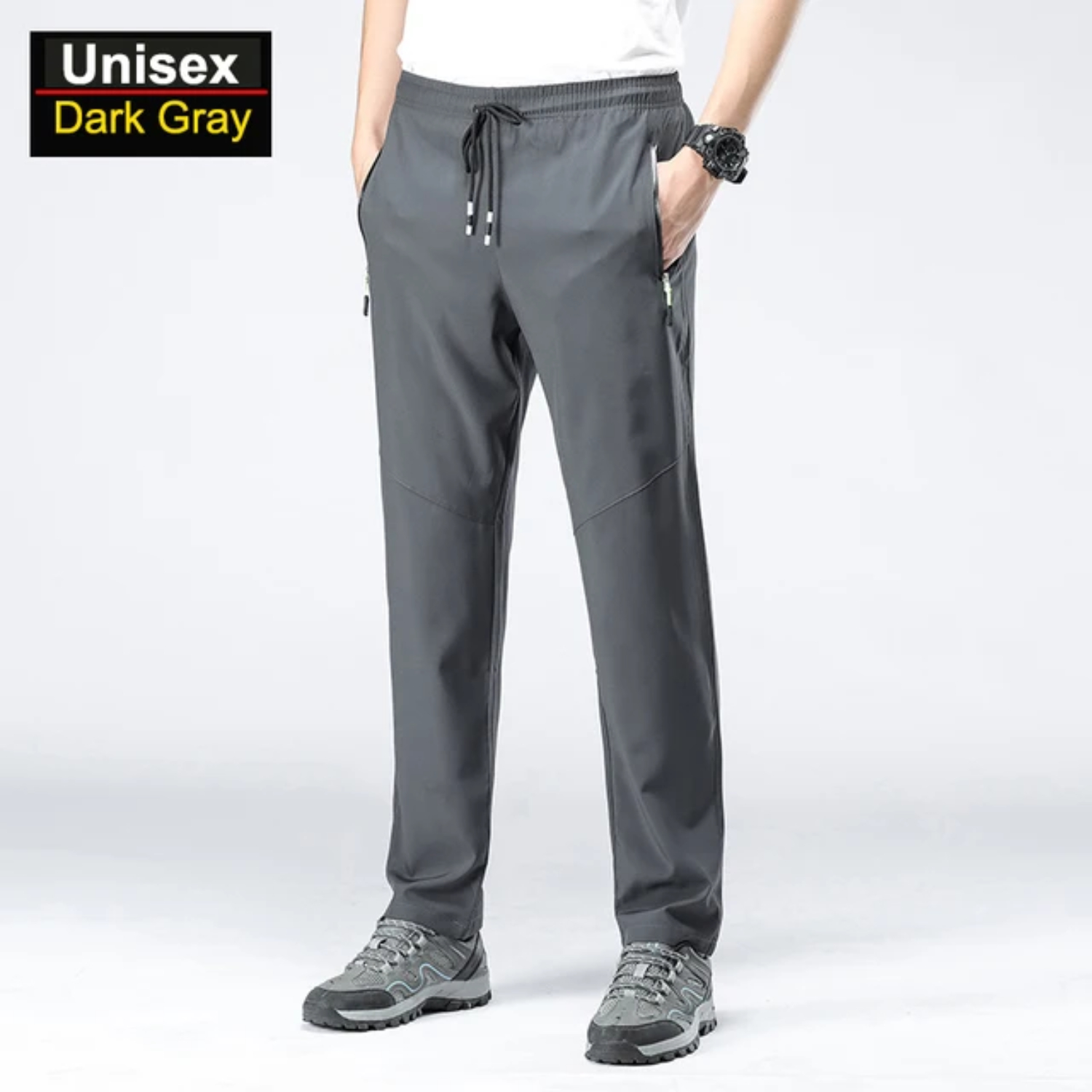 Pantalones de verano para hombre, secado rápido, para acampar, senderismo, escalada, pesca, pantalones de exterior de talla grande para mujer: XL / Beige