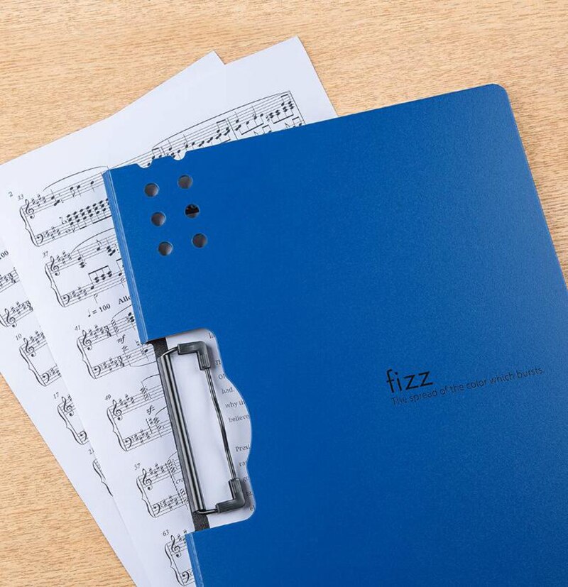 Fizz Horizontal A4 Folder Matte Texture Portable Pad Portable Pen Tray Thicken Briefcase School Office Supplies