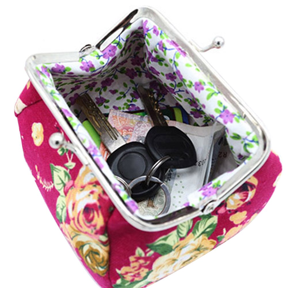 2022 Aankomst Vrouwen Bloem Gedrukt Canvas Portemonnee Kaarthouder Portemonnee Clutch Handtas Tas Voor Schoonheid En Gezondheid