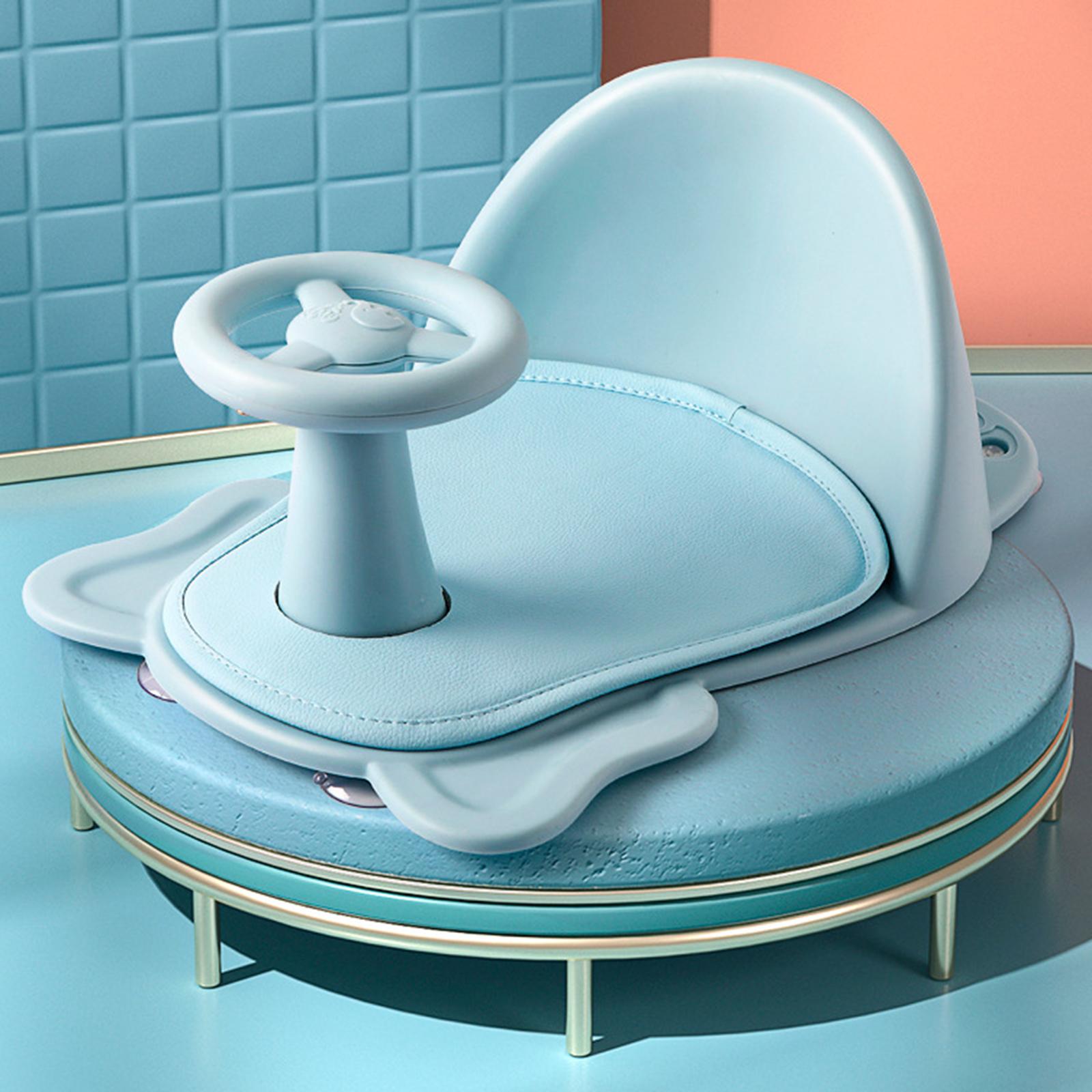 Asiento de bañera para bebé, silla de baño con respaldo, silla de bañera antideslizante con ventosa, asiento de ducha para sentarse, seguridad para el baño del bebé