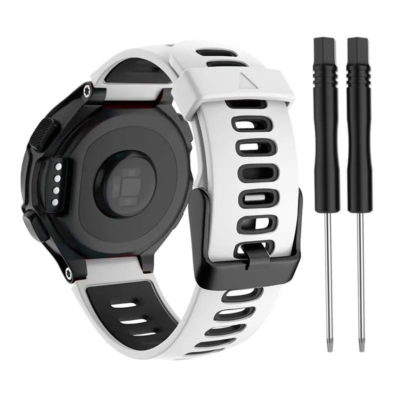 Correa de reloj para Garmin Forerunner 235 220 230 620 630 735XT, pulsera de silicona suave, accesorios para reloj inteligente