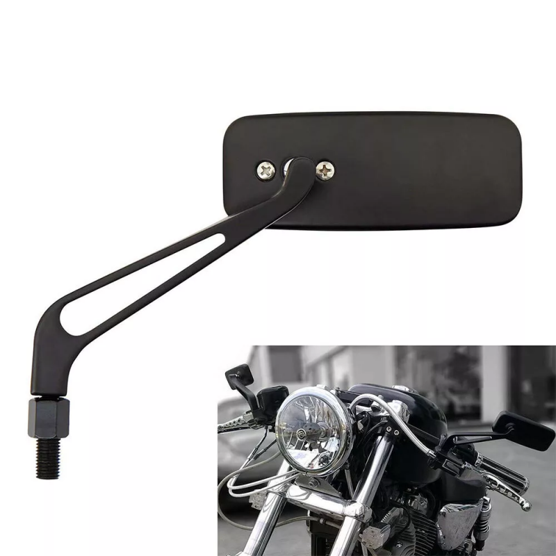 Espejo retrovisor antideslumbrante para motocicleta, espejo lateral ajustable con roscas de 8mm/10mm para Harley, Honda, Kawasaki, Yamaha, Suzuki