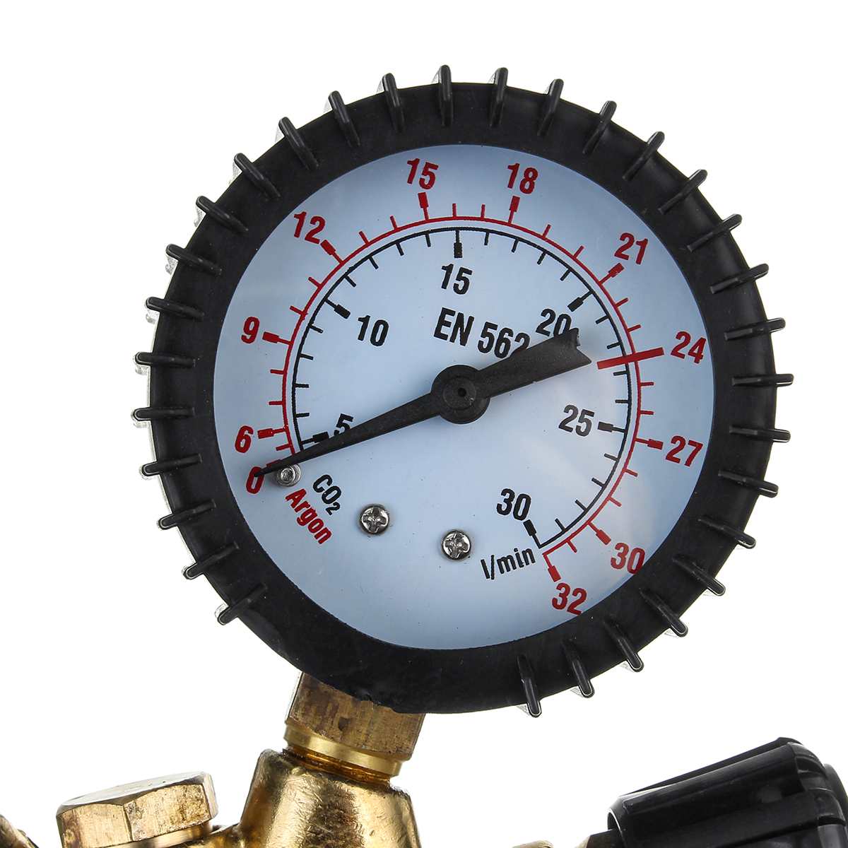 Accesorios Argon CO2 Home botella de Gas herramienta soldadura reductor de latón doble calibre Mig Tig regulador de presión Mini alta precisión