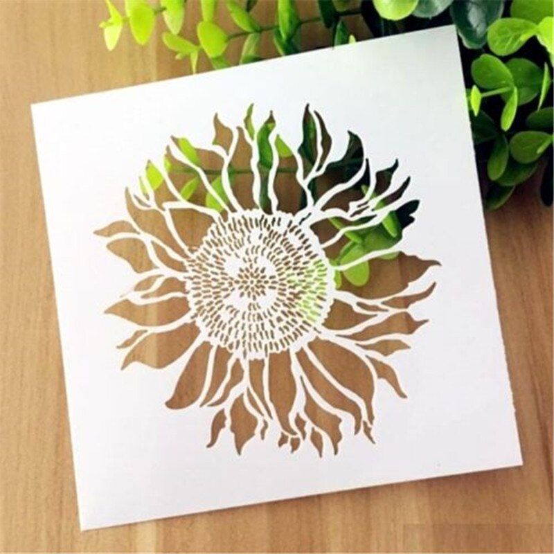 Zonnebloem Patroon Gelaagdheid Stencil Template Diy Scrapbooking Home Decor