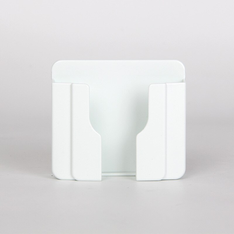 1pcs Cell Phone Holder Wall Cell Phone Bracket 4 Colors Mobile Phone Charging Holder For Wall Traceless Receiving Hanger: white