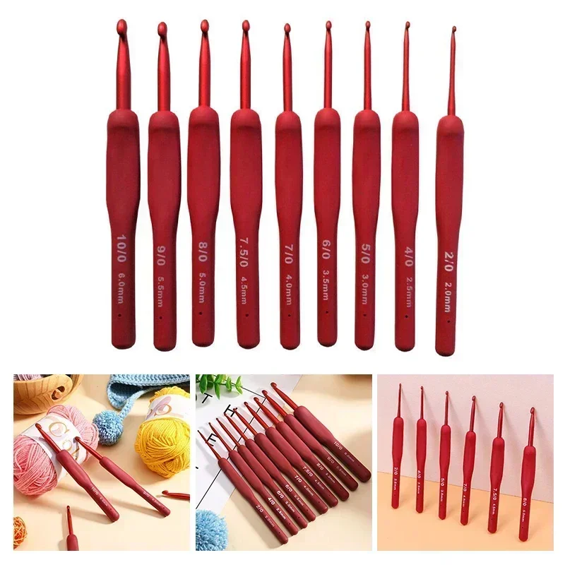 Comfortable Crochet Set Ergonomic Handle Crochet Hook 1pc 2mm6mm Craft Scarf Sweater Knitting Needle Perfect For Arthritis
