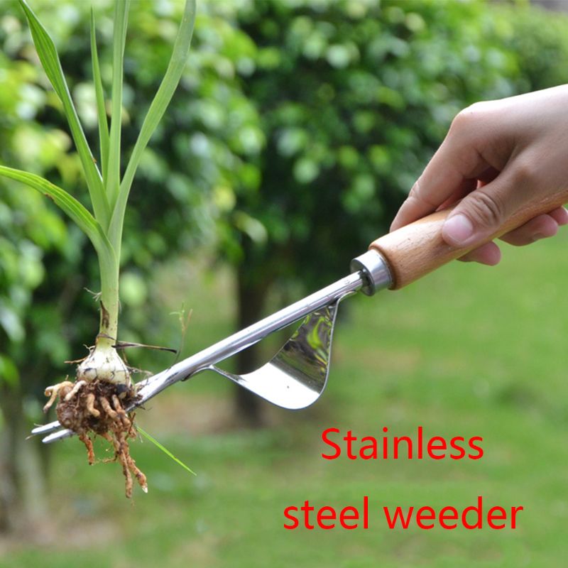 Manual Hand Weeder Puller Weeding Remover Fork Lawn Garden Tool Transplanting
