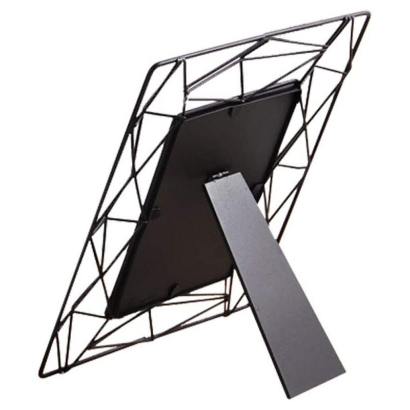 Geometric Metal Picture Frame Wrought Iron Photo Display Frame Home Decoration For Desk Wall Living Room Decor Accessories