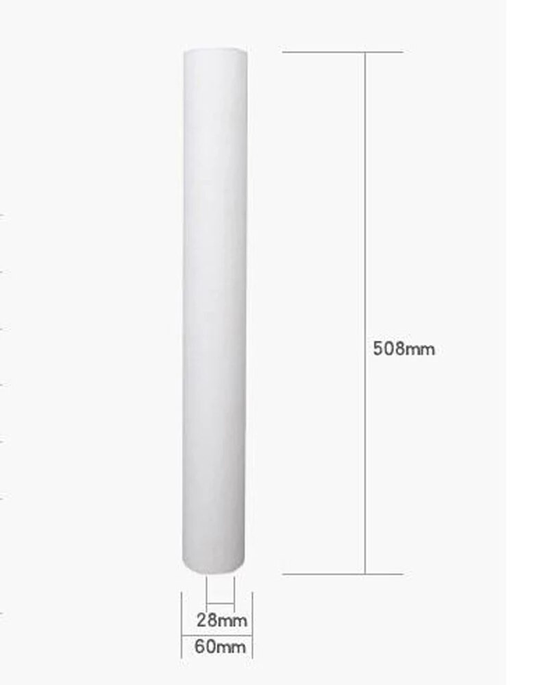 4pcs 20&quot; Water Purifier 20 Inch 5 Micron Sediment Water Filter Cartridge Pp Cotton Filter Water Filter System