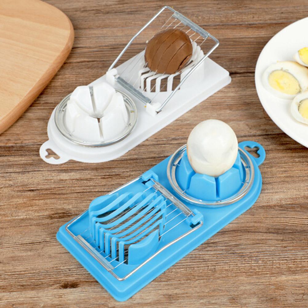 2Pcs Egg Cutter Multi-Functional Egg Slicer 2in1 Kitchen Tool Eggs Cutting Gadgets Egg Splitter Cooking Tools