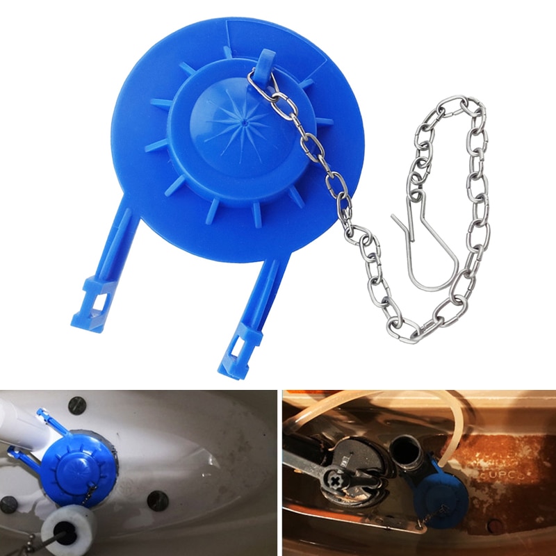 2Pcs Flush Valves Cover Rubber Drain Valve Toilet Seal Water Stop Valve Cover Toilet Tank Fittings Blue DTT88