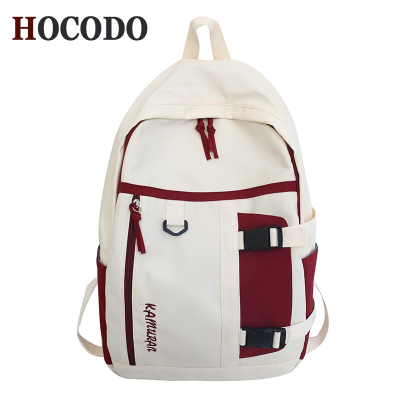 HOCODO Leisure Ladies Backpack Girl College School Bag Casual Simple Women Backpack Outdoor Travel Packbag